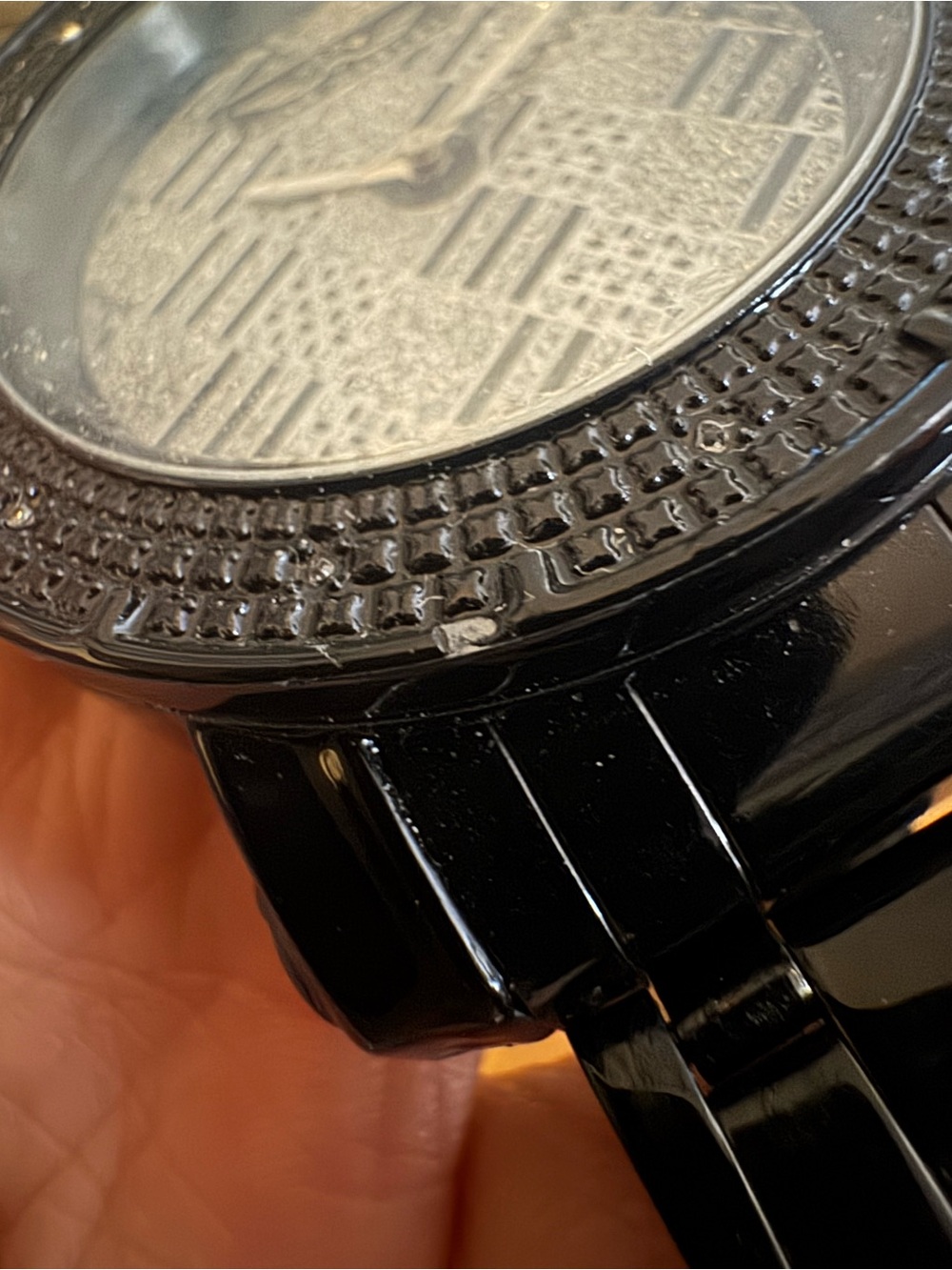 King Masters Men’s Black Stainless with Diamonds Watch - Picture 6 of 6